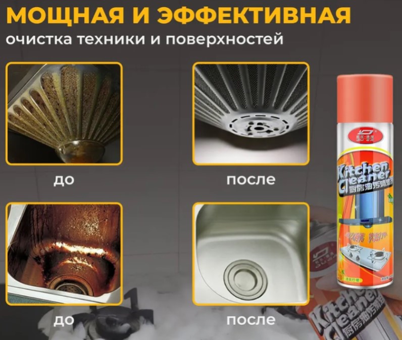 Пенный очиститель для кухни